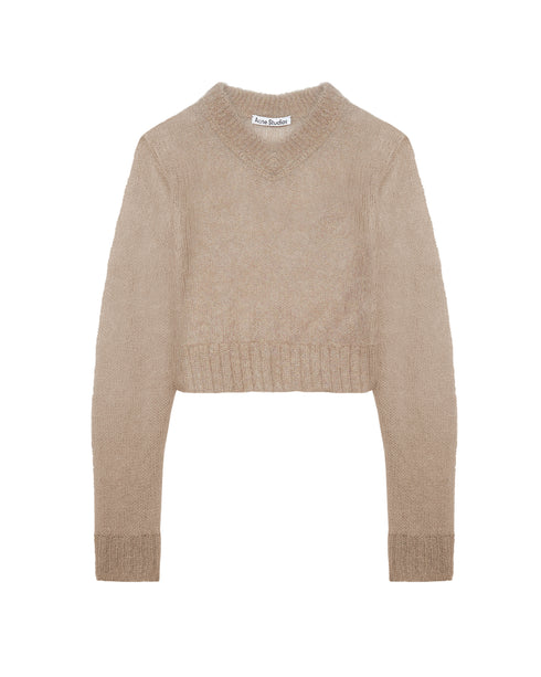 Double Mohair V-Neck Sweater