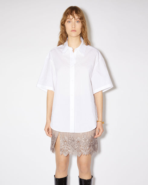 Embroidered Crinkle Shirt