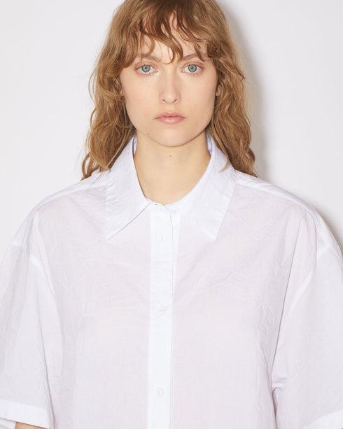 Embroidered Crinkle Shirt