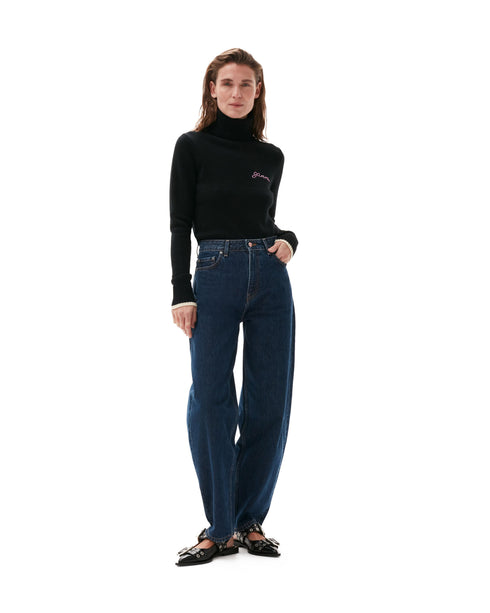 Cashmere Mix Knit Rollneck Pullover