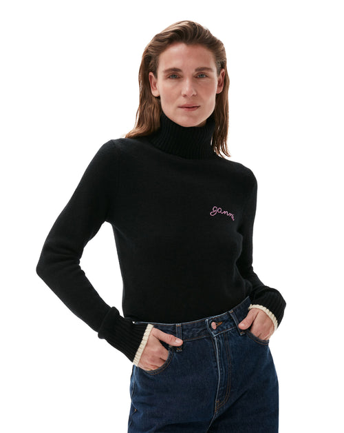 Ganni cashmere online knit pullover
