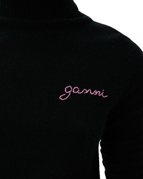 Cashmere Mix Knit Rollneck Pullover