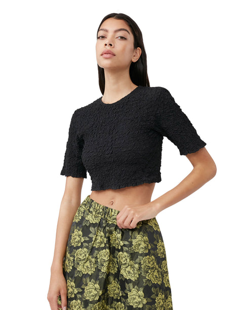 Cotton Poplin Smock Top