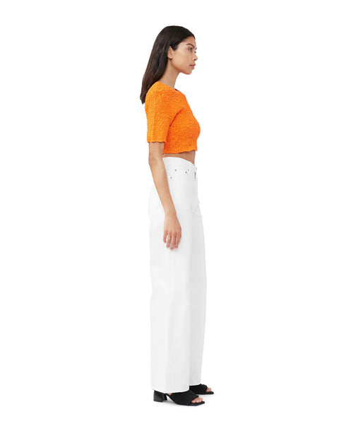 Cotton Poplin Smock Top