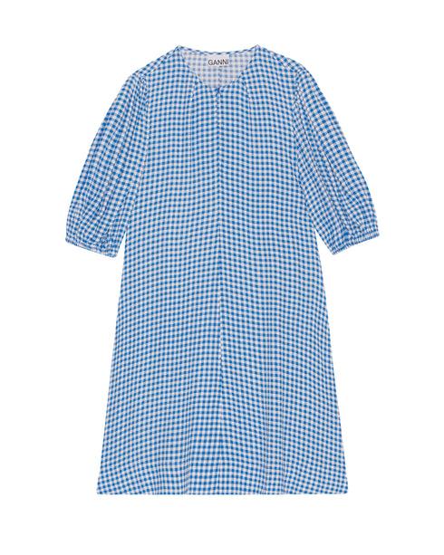 Printed Crepe Mini Dress