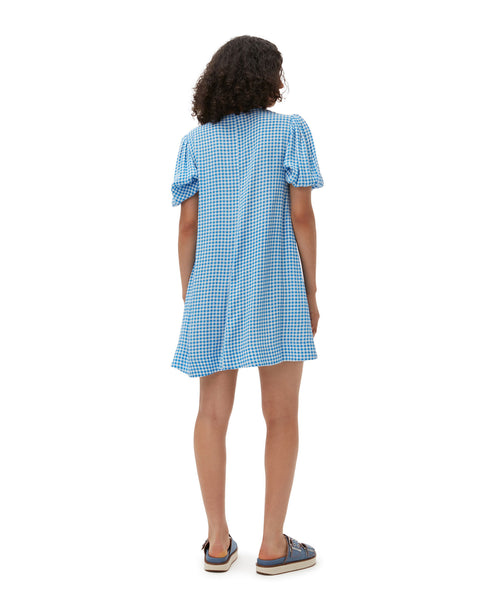 Printed Crepe Mini Dress