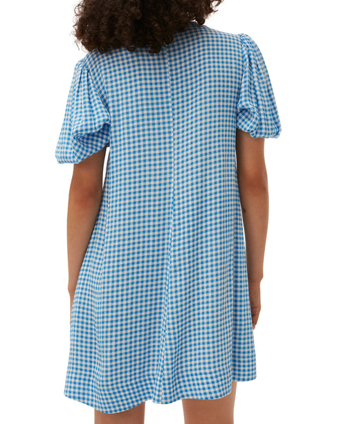 Printed Crepe Mini Dress