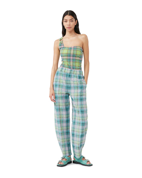 Seersucker Check Pants