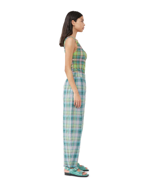 Seersucker Check Pants