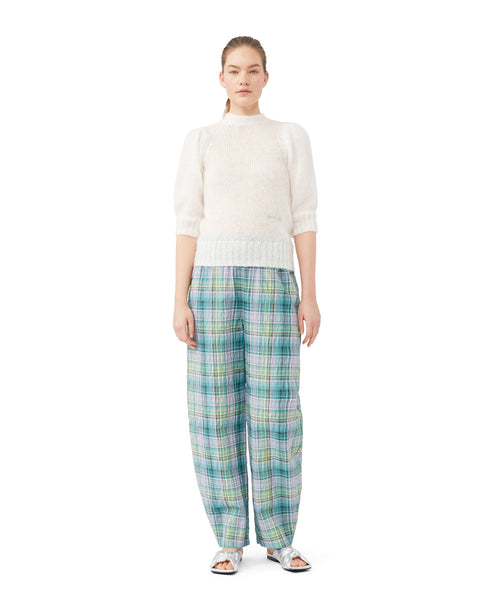 Seersucker Check Pants