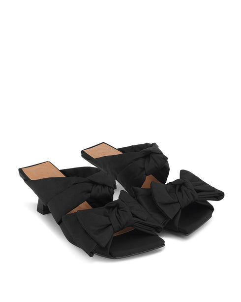 Soft Bow Kitten Heel Sandal