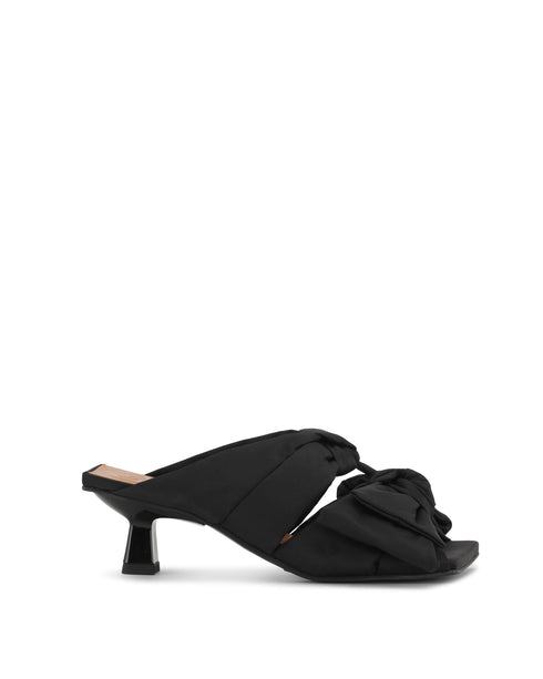 Soft Bow Kitten Heel Sandal