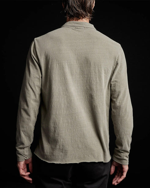 Recycled Brushed Jersey L/S Polo