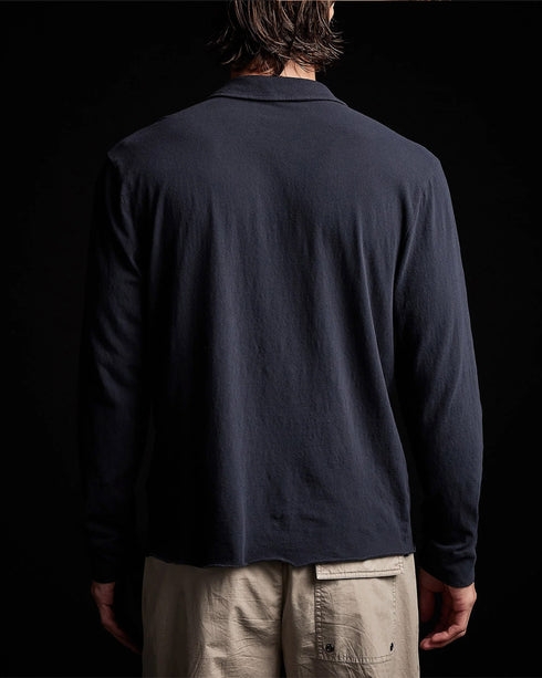 Recycled Brushed Jersey L/S Polo