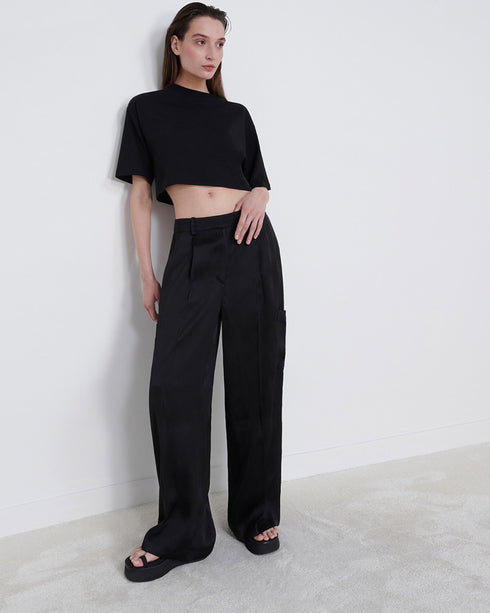 Carmel Satin Cargo Pants