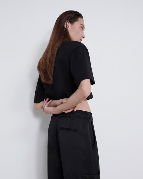 Carmel Satin Cargo Pants