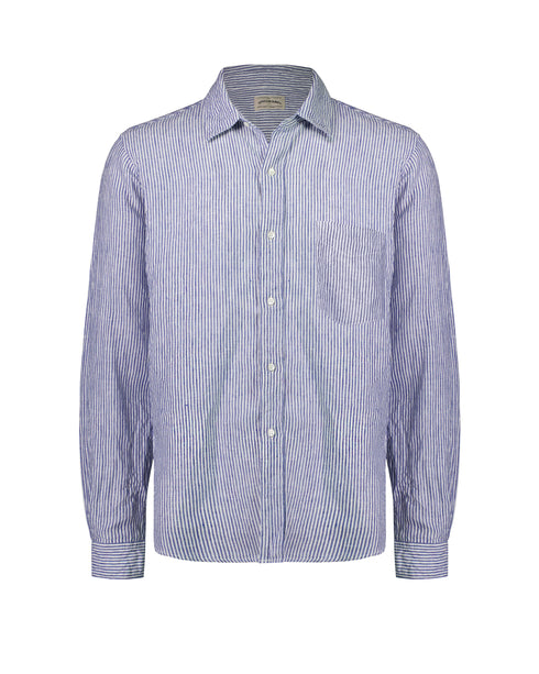 Regular Collar Linen Shirt