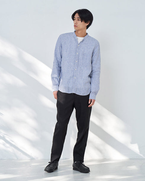 Regular Collar Linen Shirt