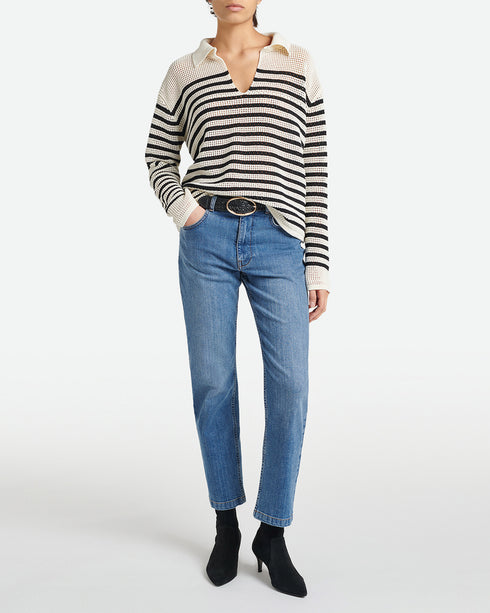 Angelique Striped Polo