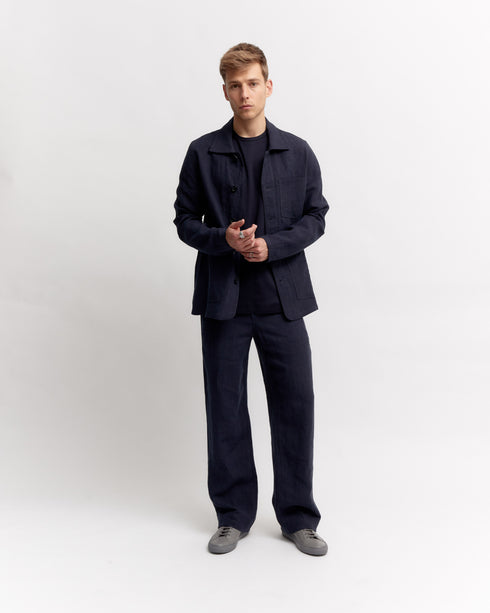 Wide Leg Linen Chino
