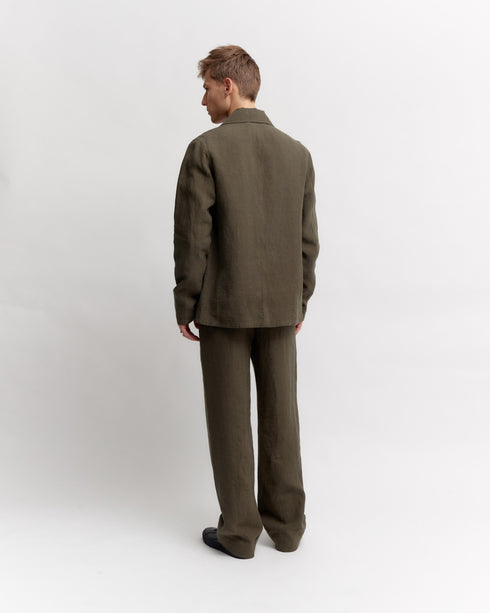 Wide Leg Linen Chino