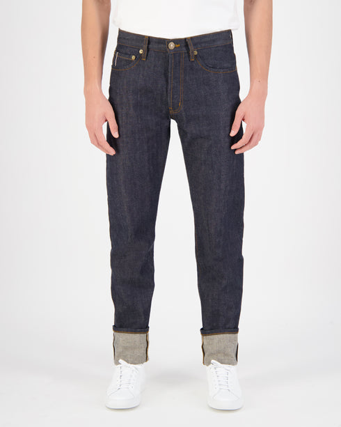 Slim Selvedge Jeans - Dark denim blue - Men | H&M IN