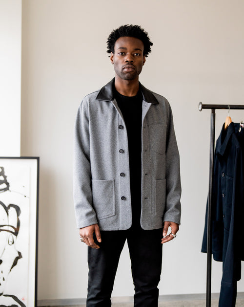 Leather chore coat hotsell