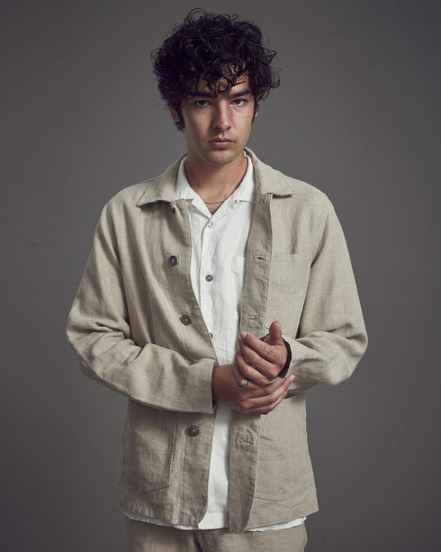 Linen Chore Jacket